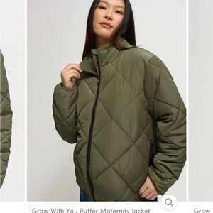 Ingrid & Isabel Grow With You Puffer Maternity Jacket